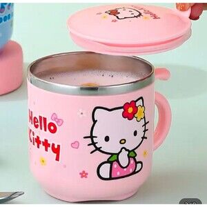 Pink Hello Kitty hot‎ travel mug Coffee Tea